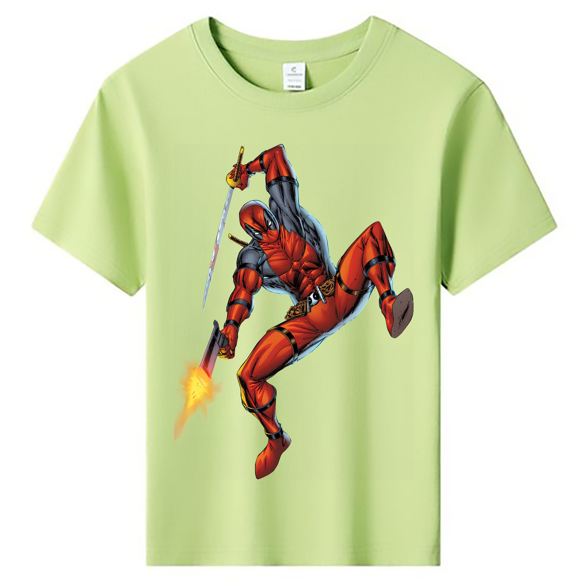 （画像用） Deadpool デッドプール 綿100％キッズTシャツ（フロントプリント）